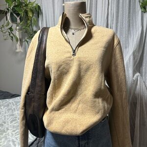 Sonoma Yellow Zip Up Sweater